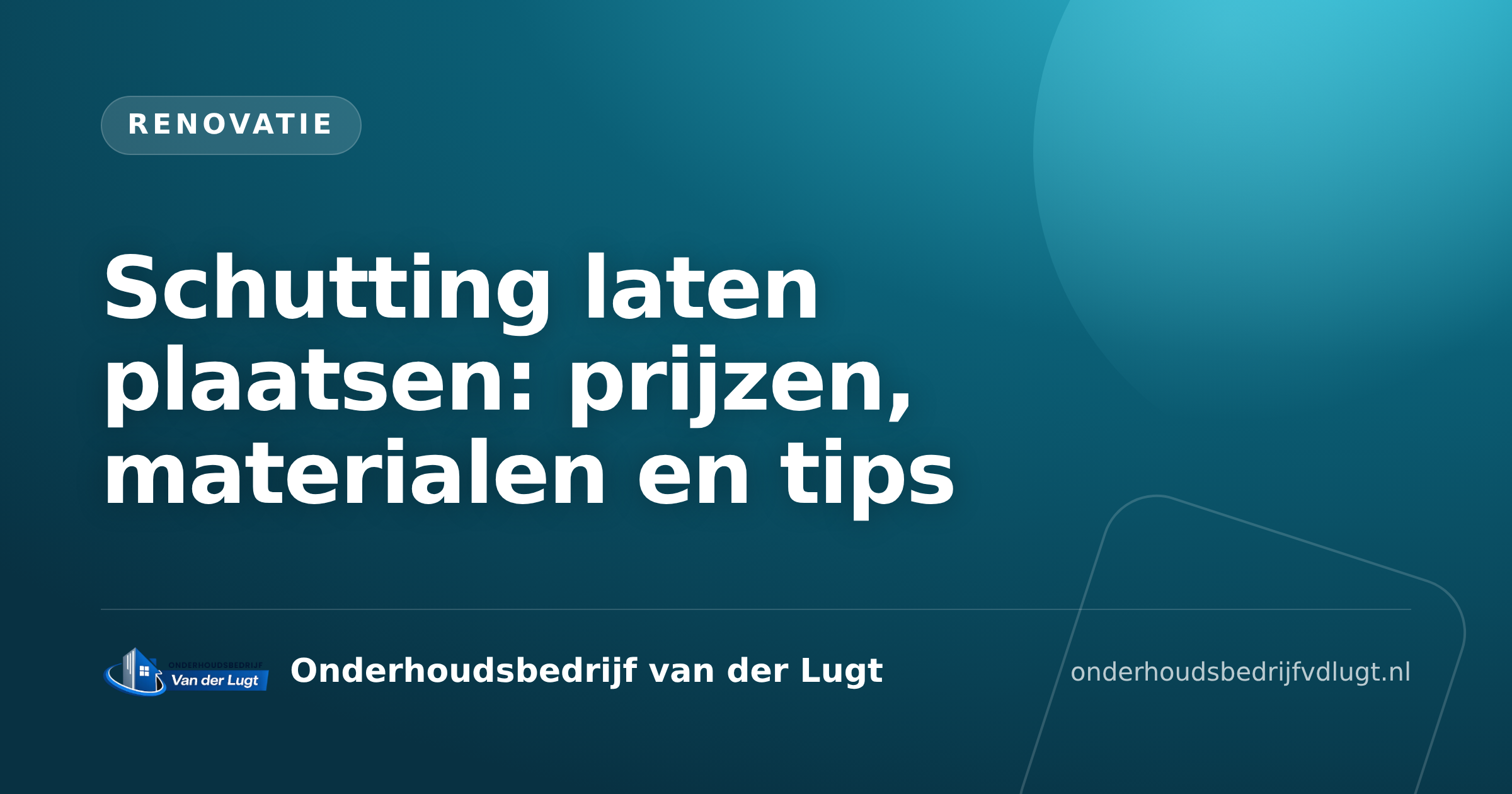 Schutting laten plaatsen: prijzen, materialen en tips
