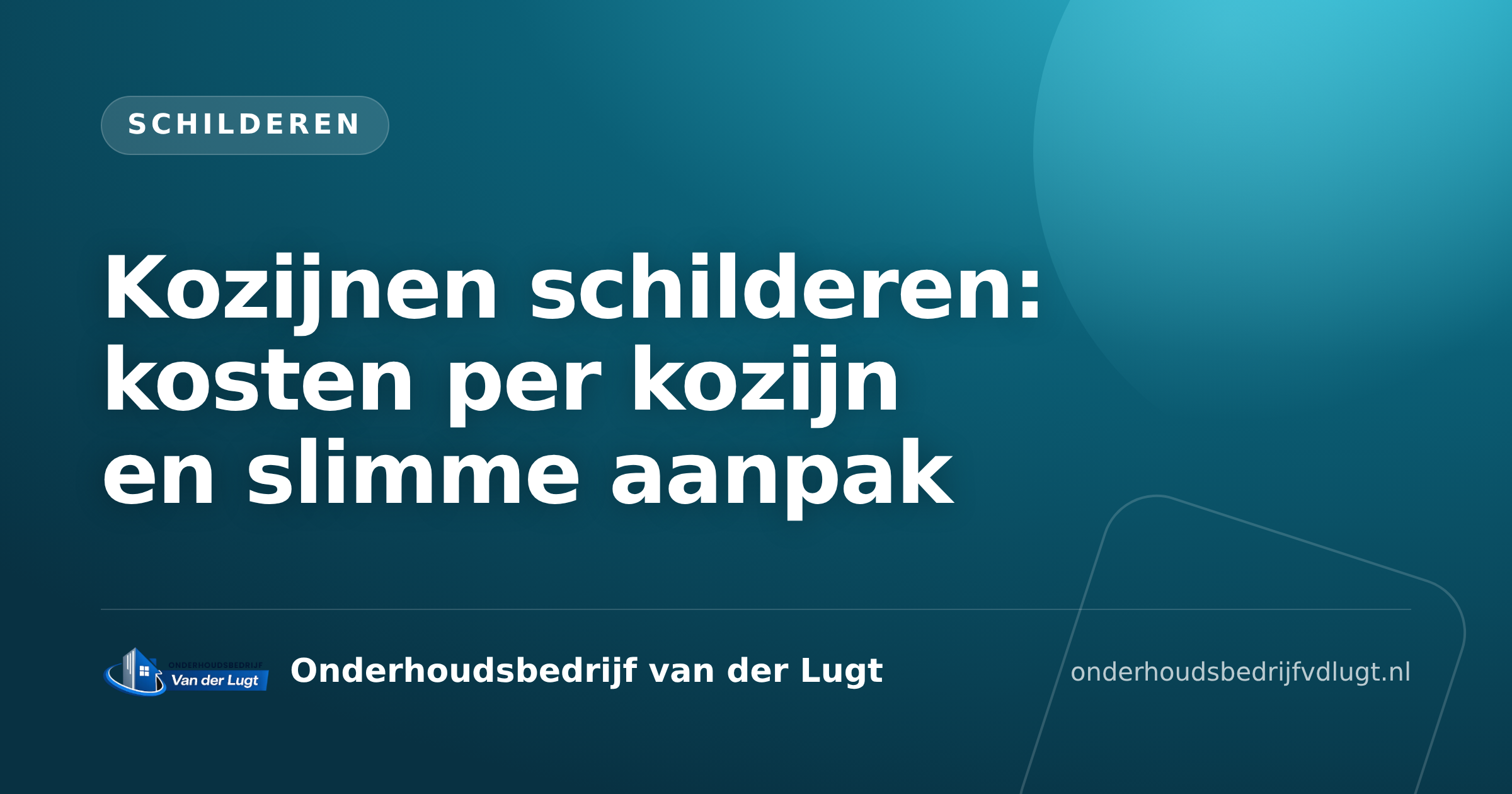 Kozijnen schilderen: kosten per kozijn en slimme aanpak
