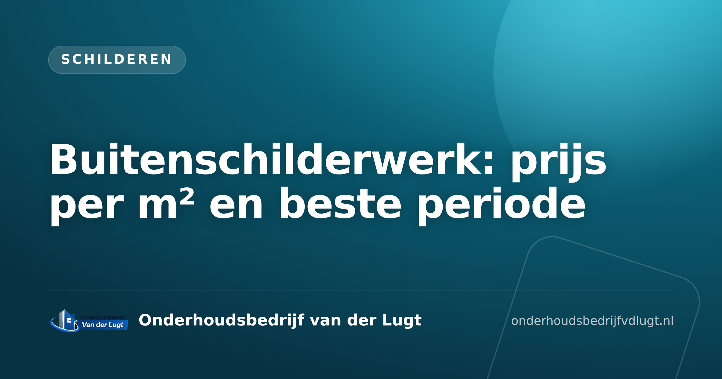 Buitenschilderwerk: prijs per m² en beste periode