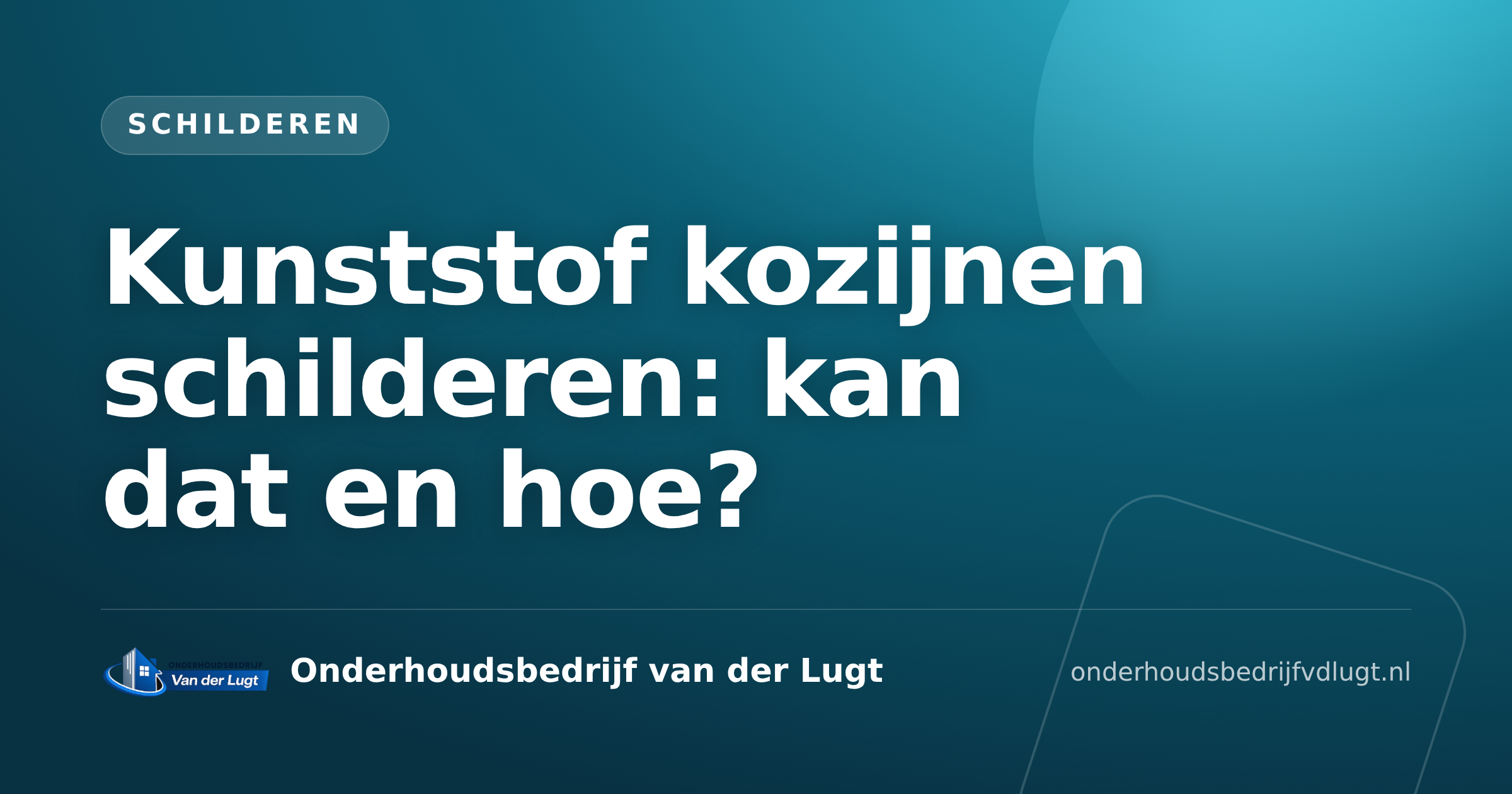 Kunststof kozijnen schilderen: kan dat en hoe?