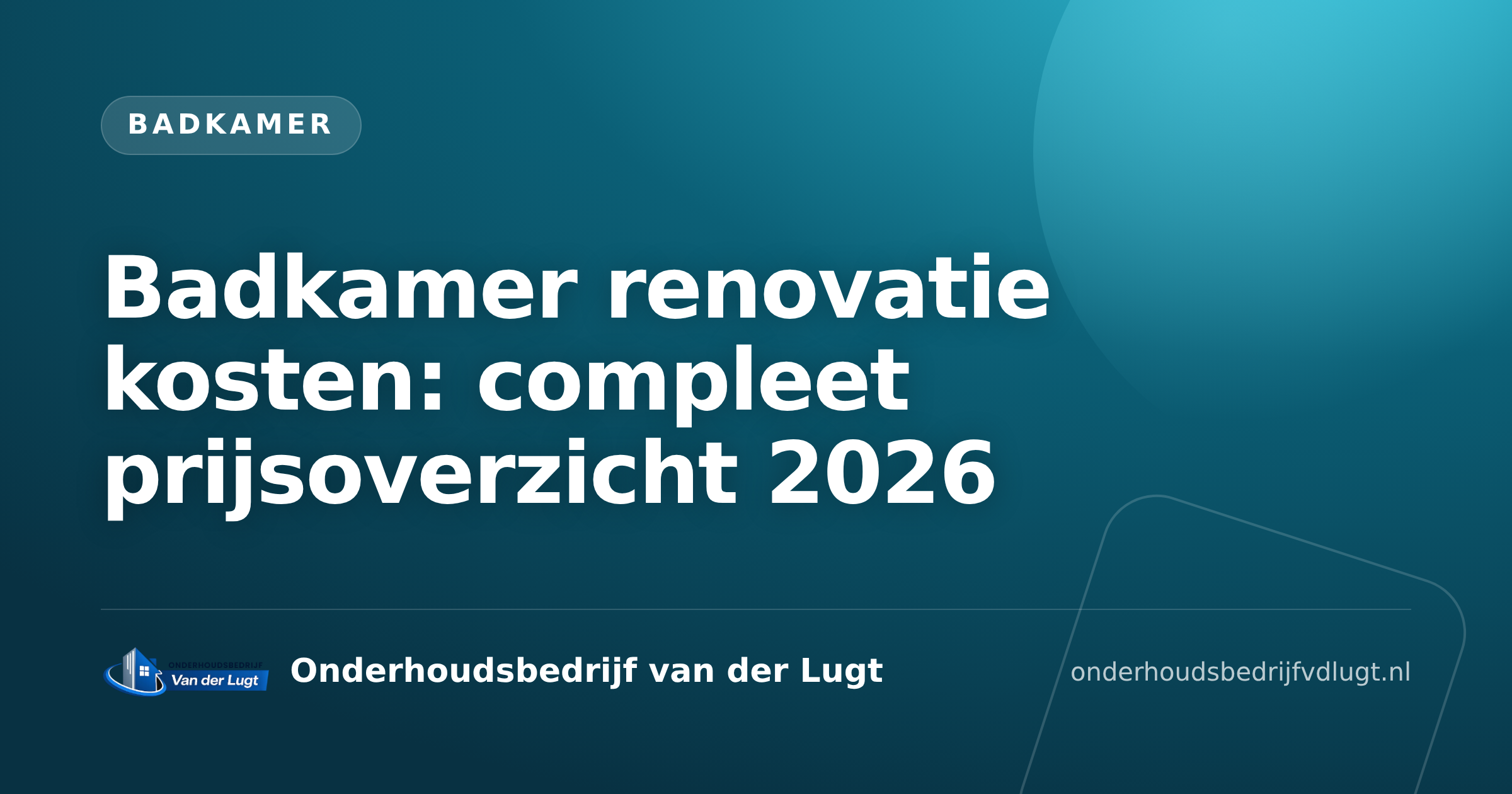 Badkamer renovatie kosten: compleet prijsoverzicht 2026