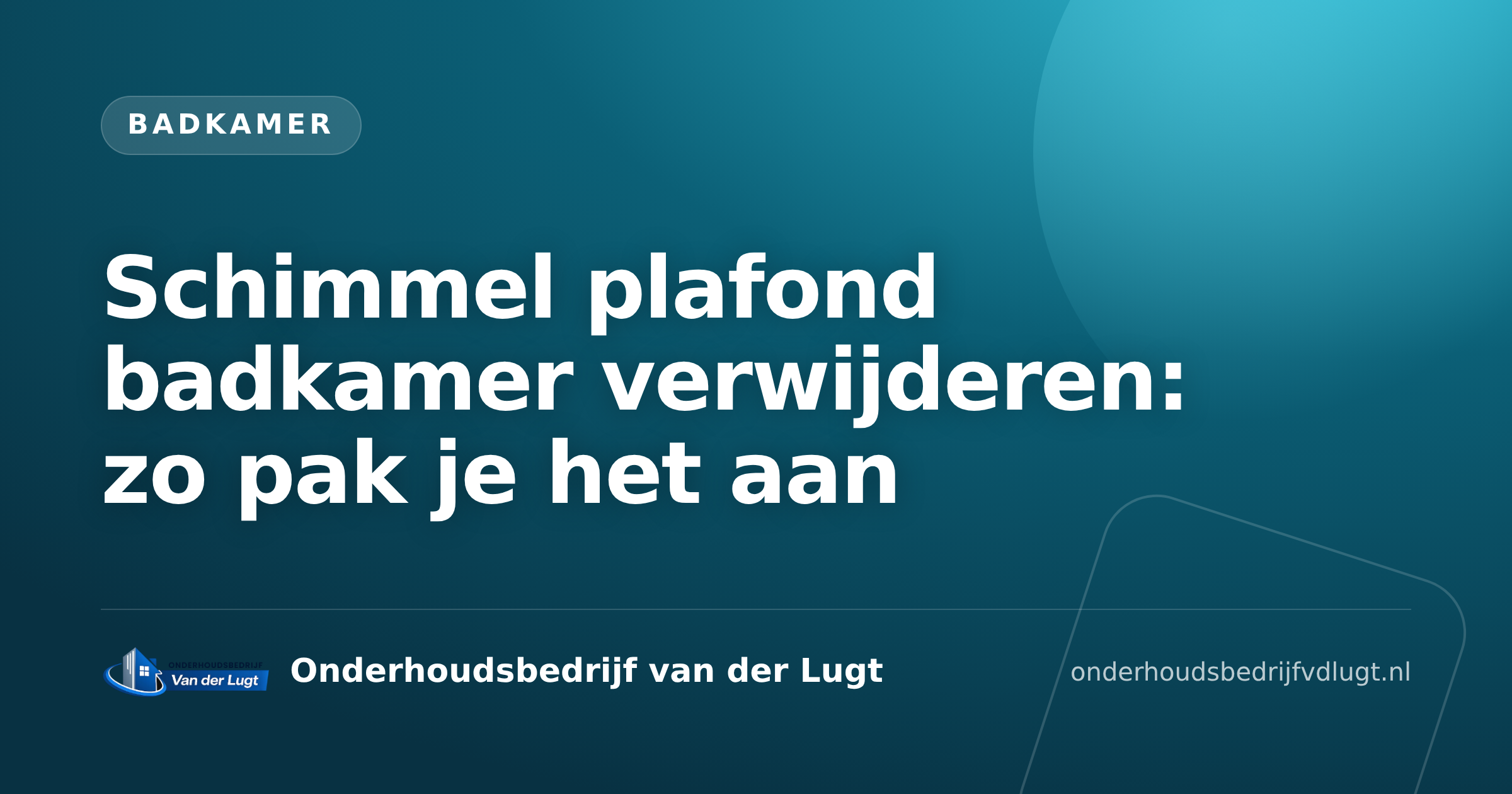 Schimmel plafond badkamer verwijderen: zo pak je het aan