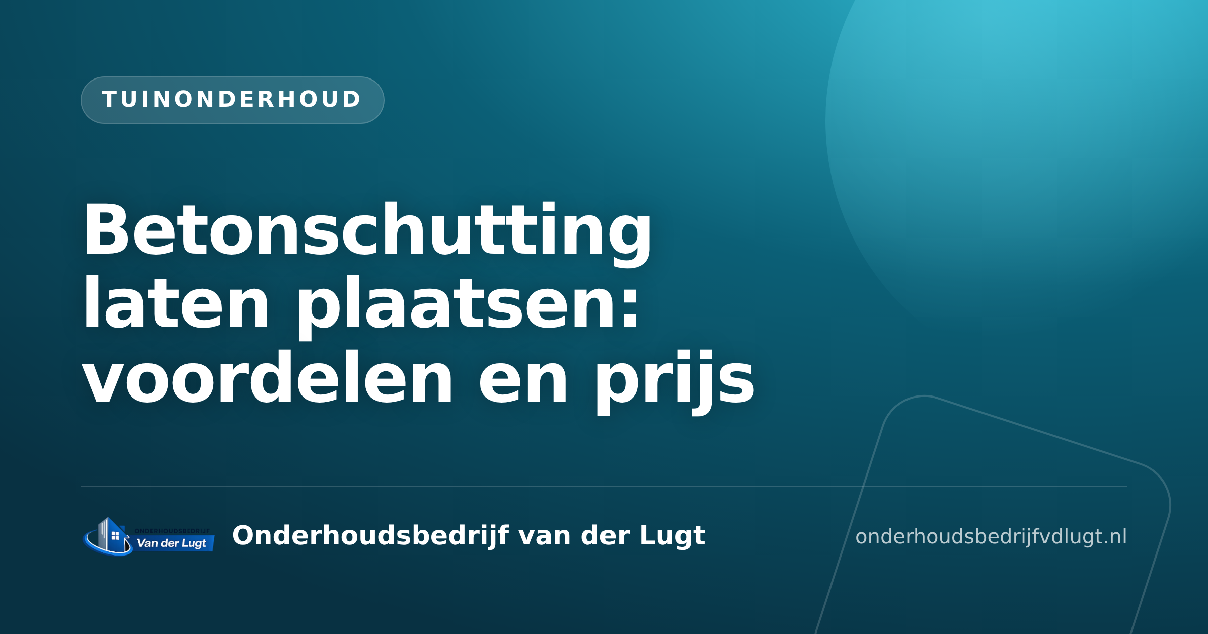 Betonschutting laten plaatsen: voordelen en prijs