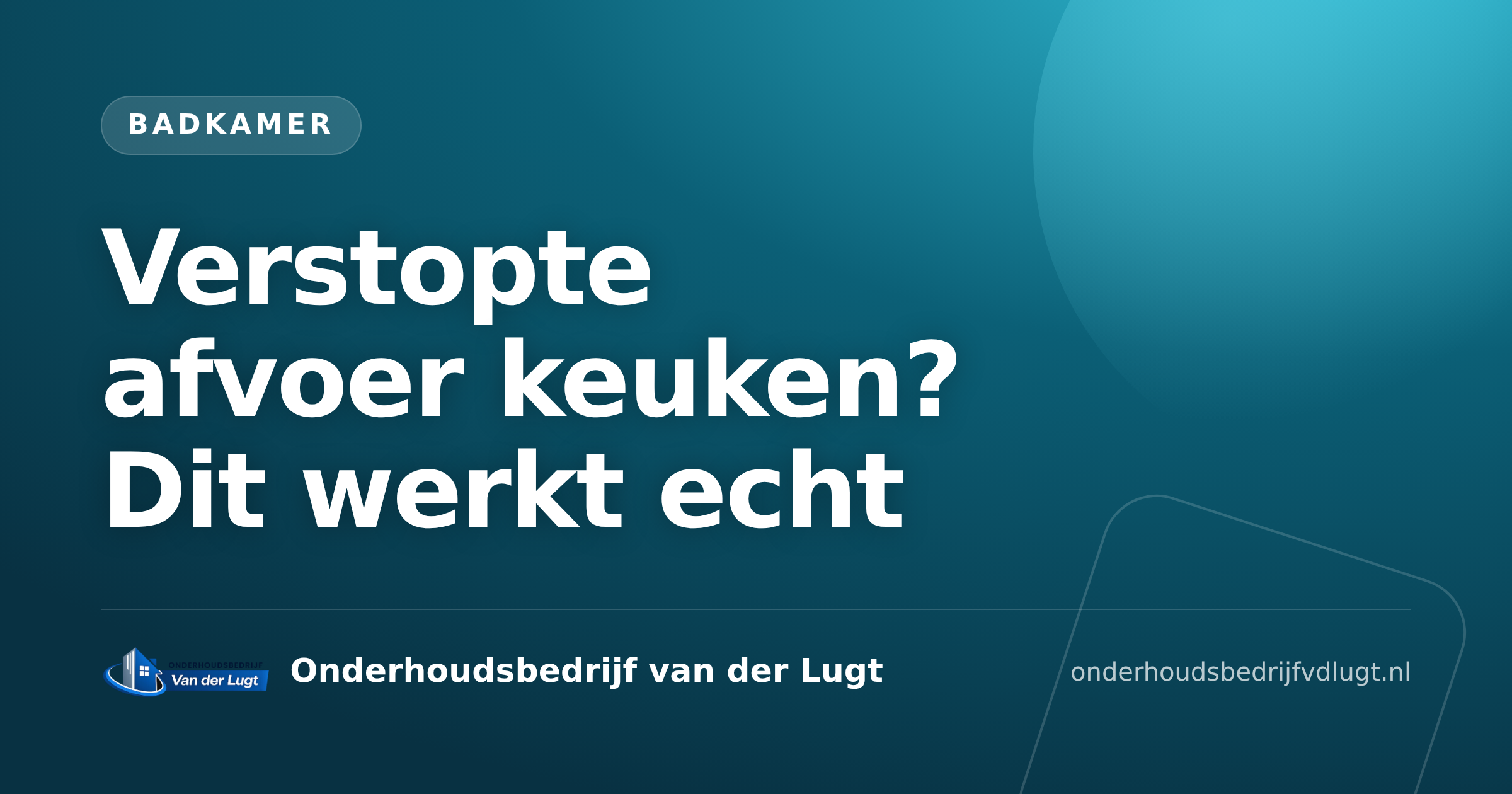 Verstopte afvoer keuken? Dit werkt echt