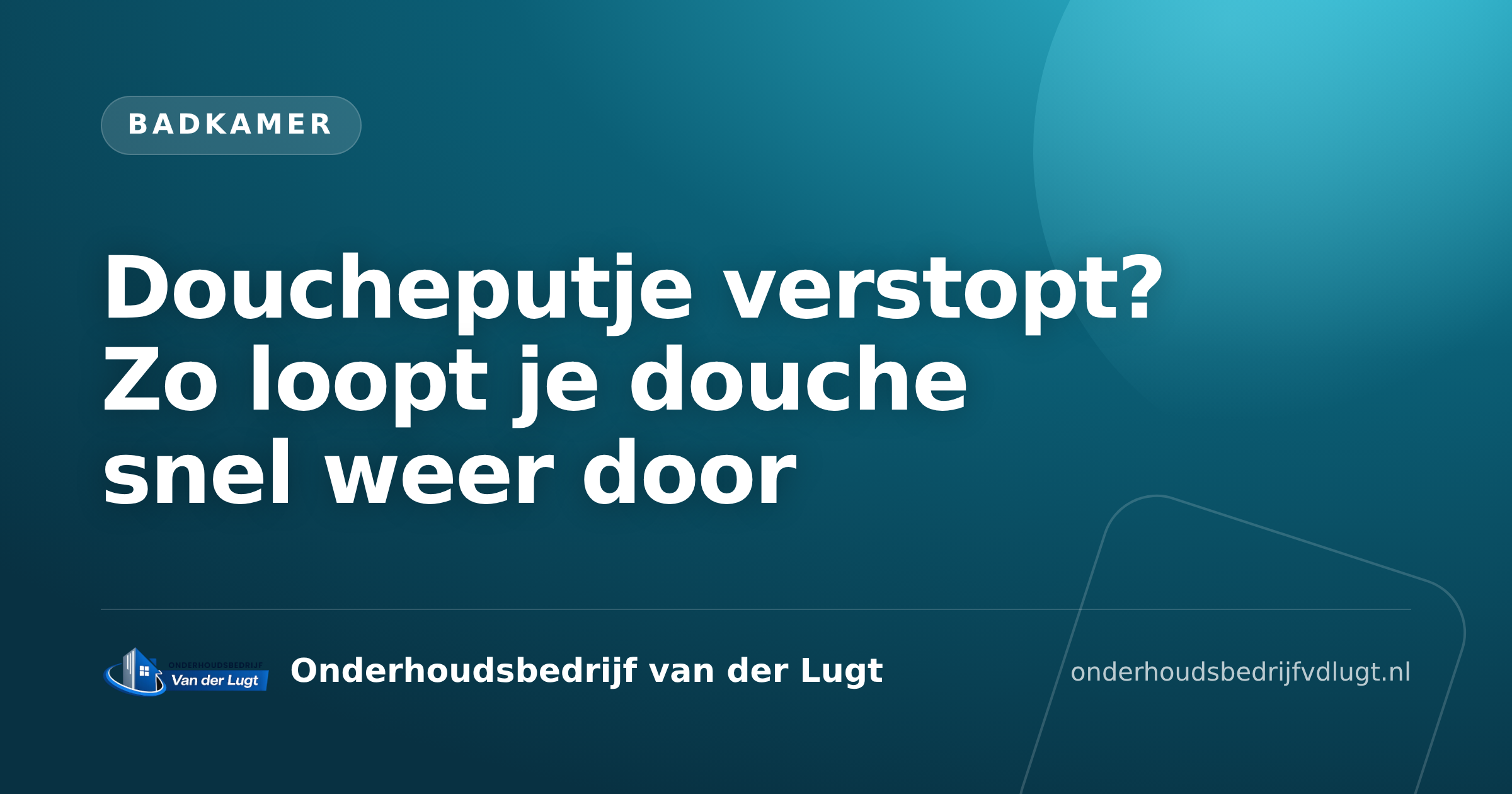 Doucheputje verstopt? Zo loopt je douche snel weer door