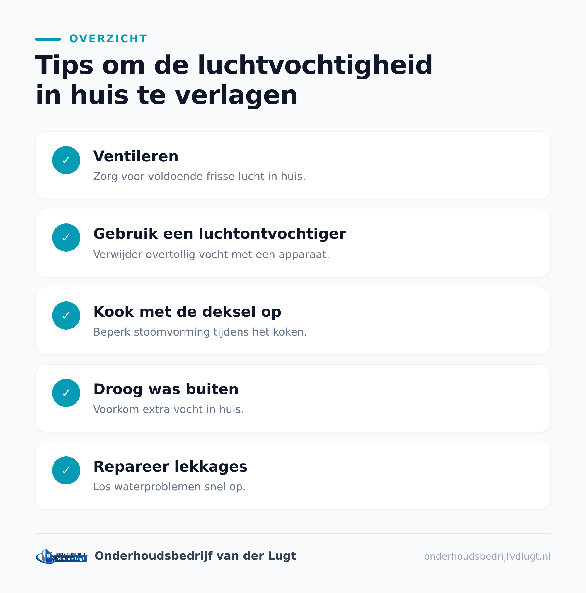 Waarom is hoge luchtvochtigheid een probleem?