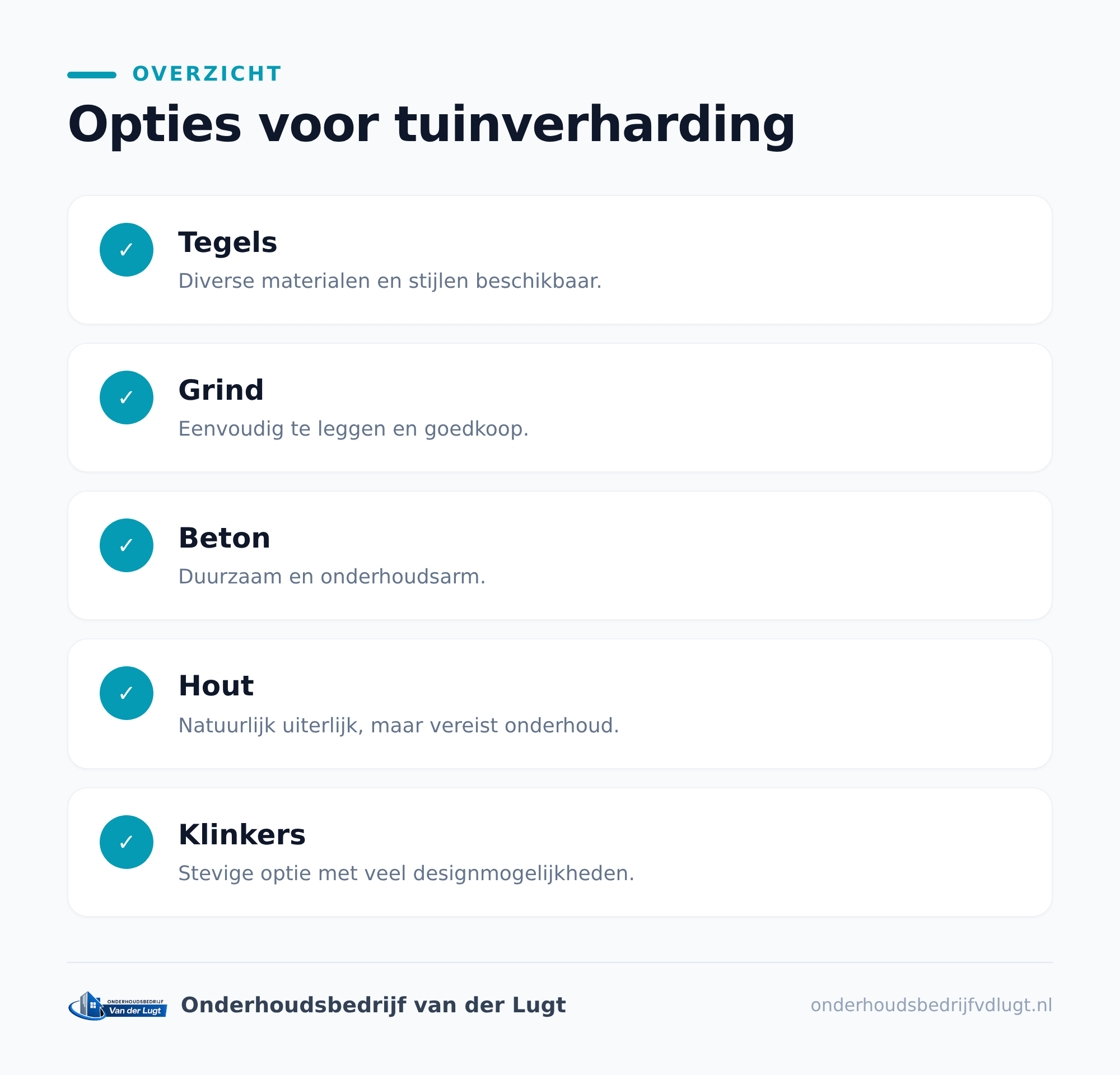 Opties om je tuin te verharden