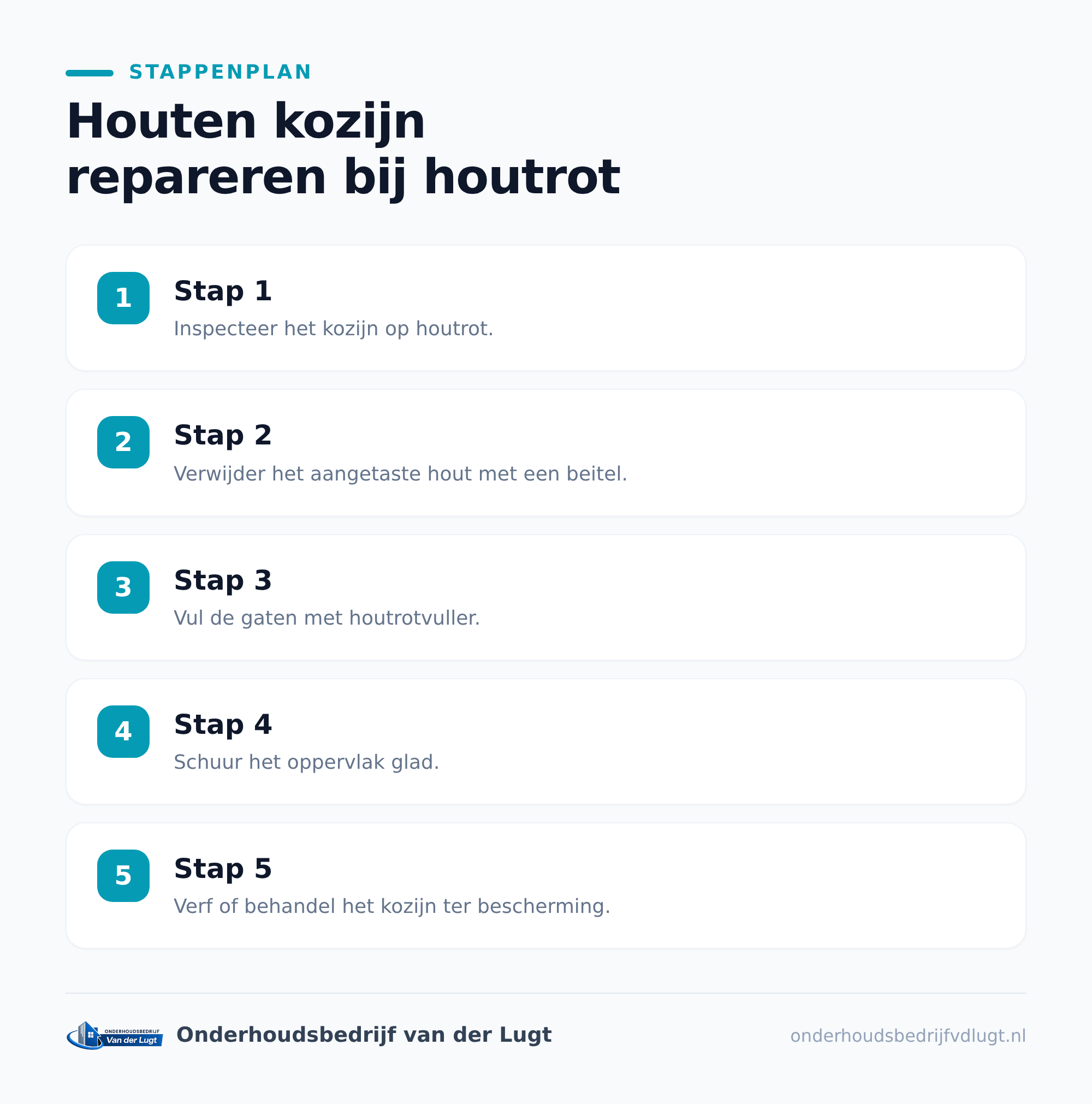 Hoe herken je houtrot in een houten kozijn?