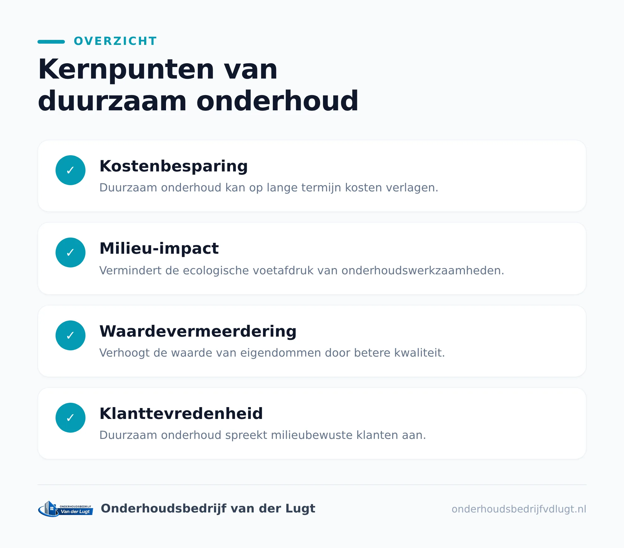 Wat maakt onderhoud eigenlijk duurzaam?